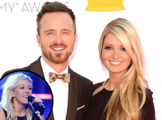 Ellie Goulding, Aaron Paul, Lauren Parsekian Ellie Goulding, Aaron Paul, Lauren Parsekian